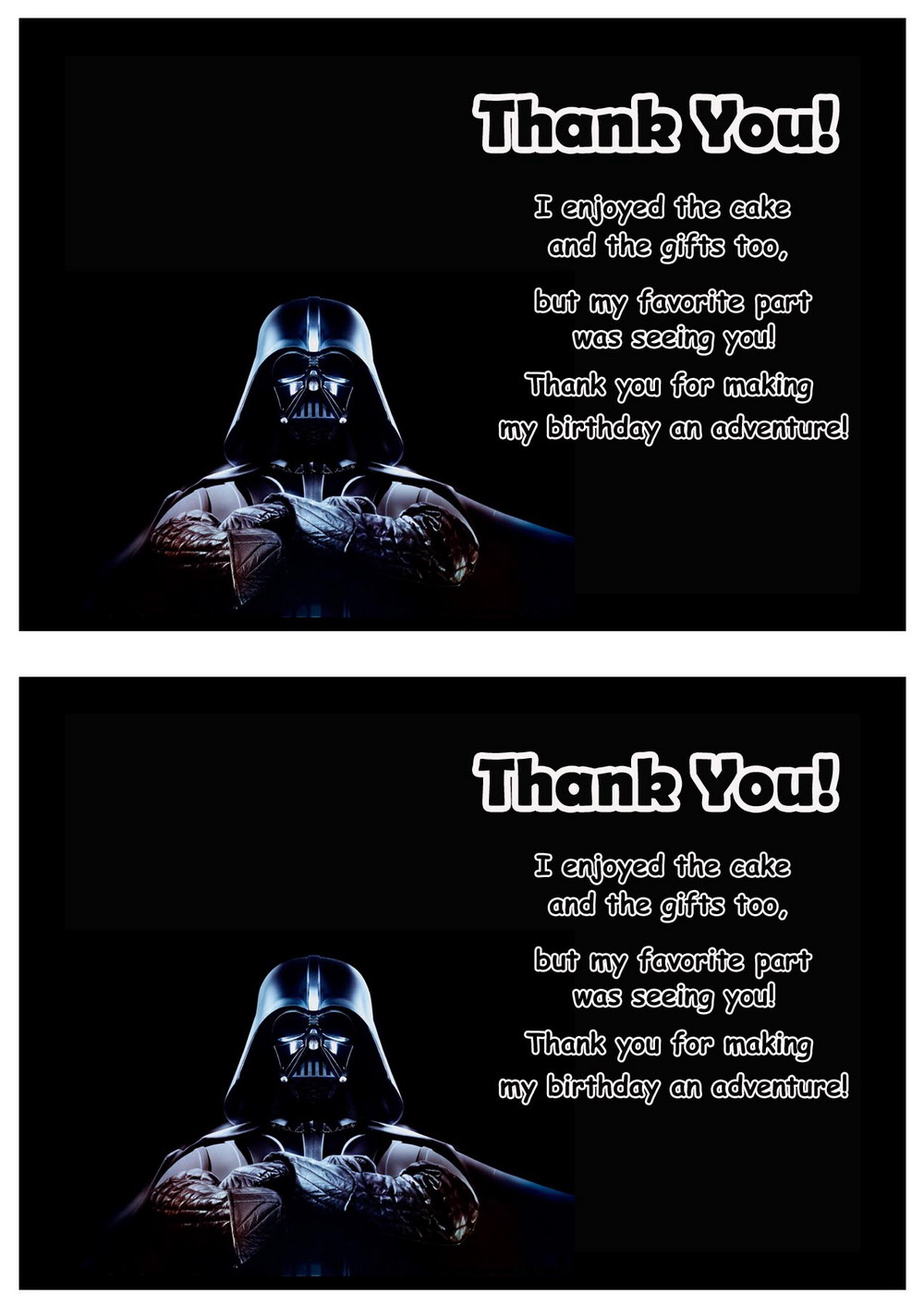 Free Star Wars Thank You Printables Printable Templates