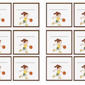 Basketball Name Tags – Birthday Printable