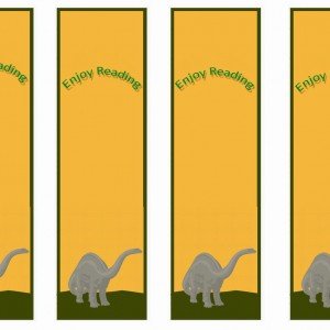 Dinosaur Bookmarks – Birthday Printable