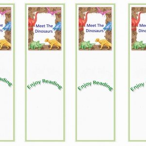 Dinosaur Bookmarks – Birthday Printable