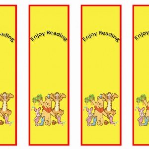 Winnie the Pooh Bookmarks – Birthday Printable