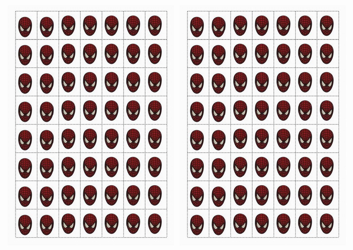Spiderman Stickers Birthday Printable