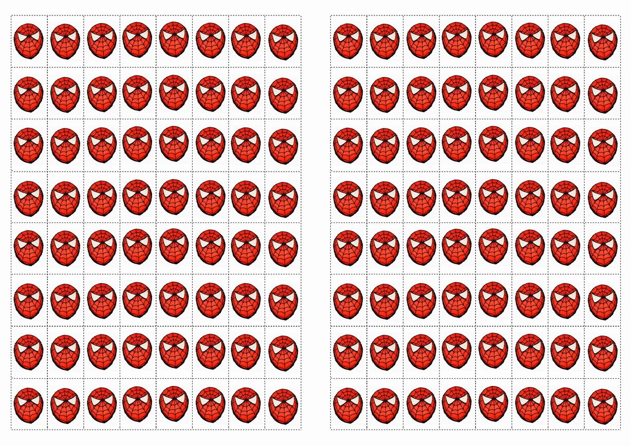 Spiderman Stickers Birthday Printable
