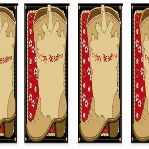 Cowboy Bookmarks – Birthday Printable