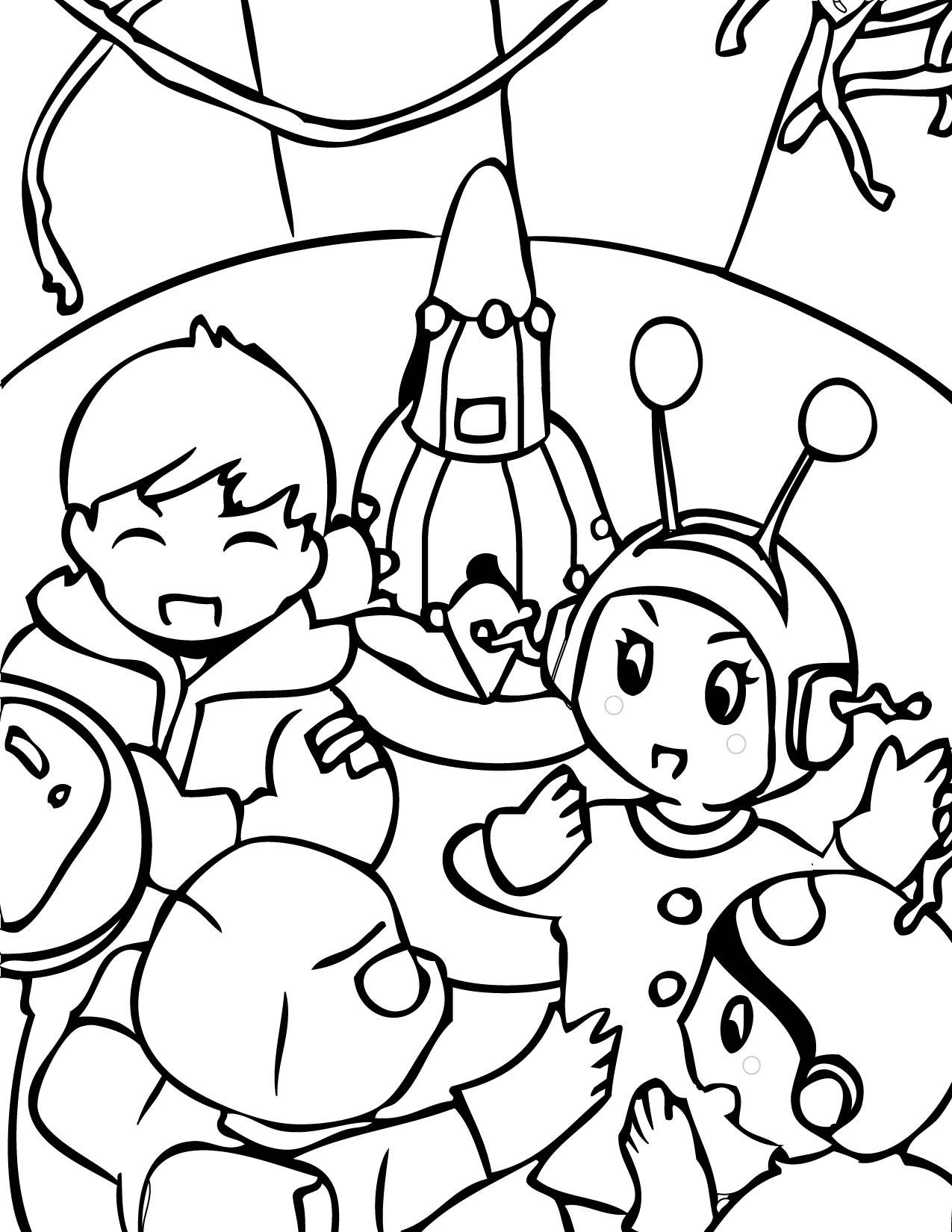 Space Coloring Pages | Birthday Printable
