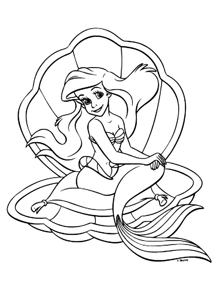 Printable Coloring Pages Little Mermaid | Coloring Pages - Free Printable