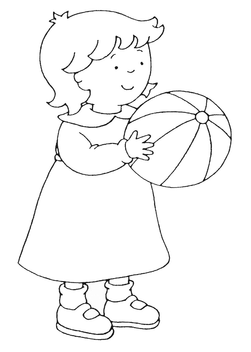 caillou coloring pages birthday - photo #13
