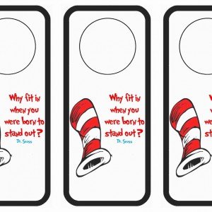 Dr. Seuss Name Tags | Birthday Printable
