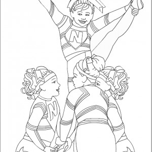 Cheerleading Coloring Pages | Birthday Printable