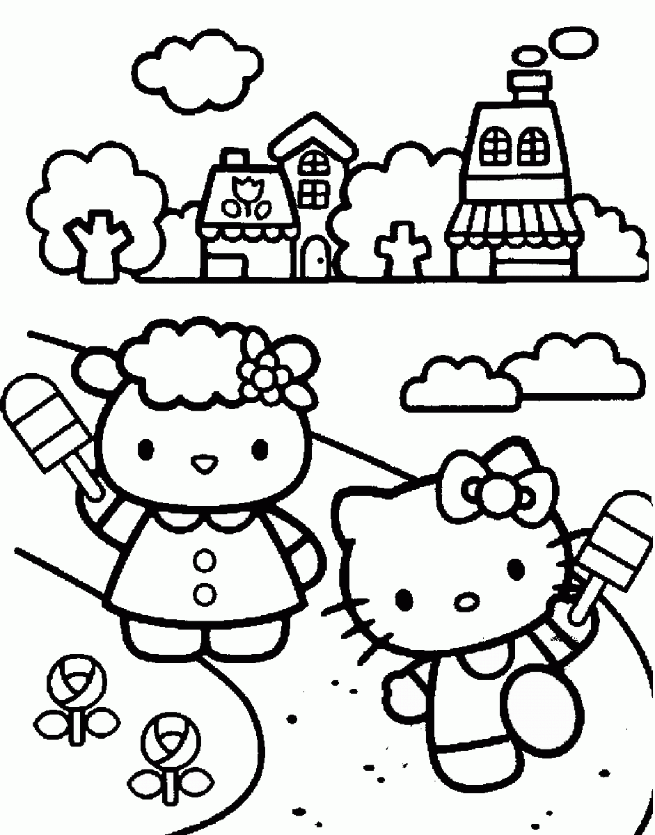 Hello Kitty Coloring Pages | Birthday Printable
