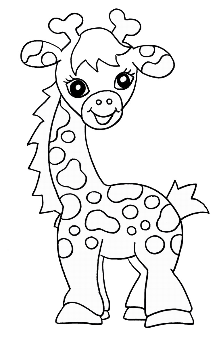 Giraffe Coloring Pages | Birthday Printable