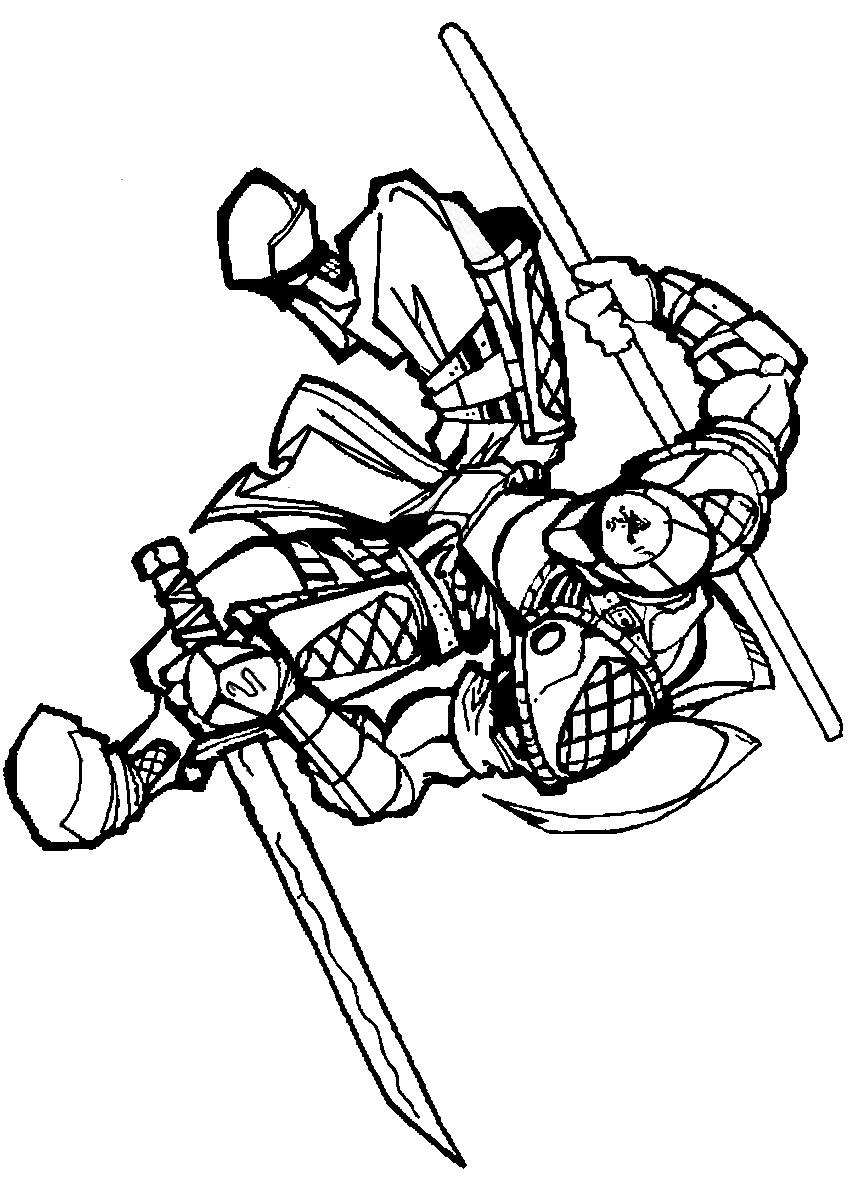 warriors coloring pages - photo #15