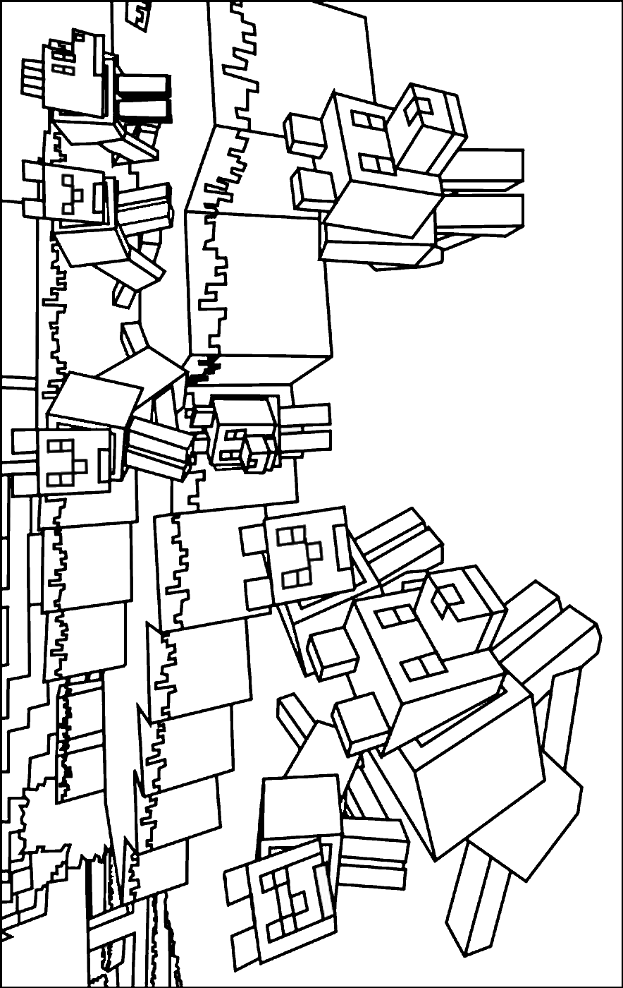 Coloring Minecraft Printables Printable World Holiday