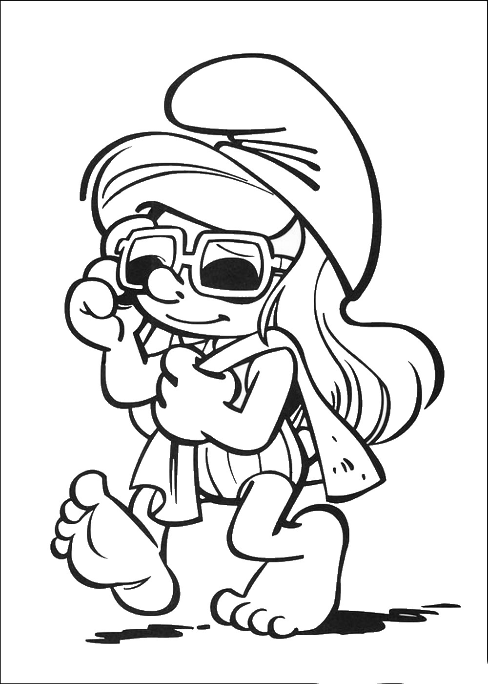 smurfs coloring pages  birthday printable