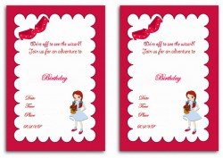 Wizard of Oz Birthday Invitations – Birthday Printable