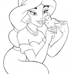 Download Princess Jasmine Coloring Pages Birthday Printable