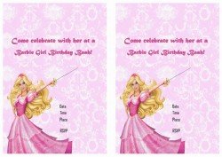 Barbie Birthday Invitations – Birthday Printable