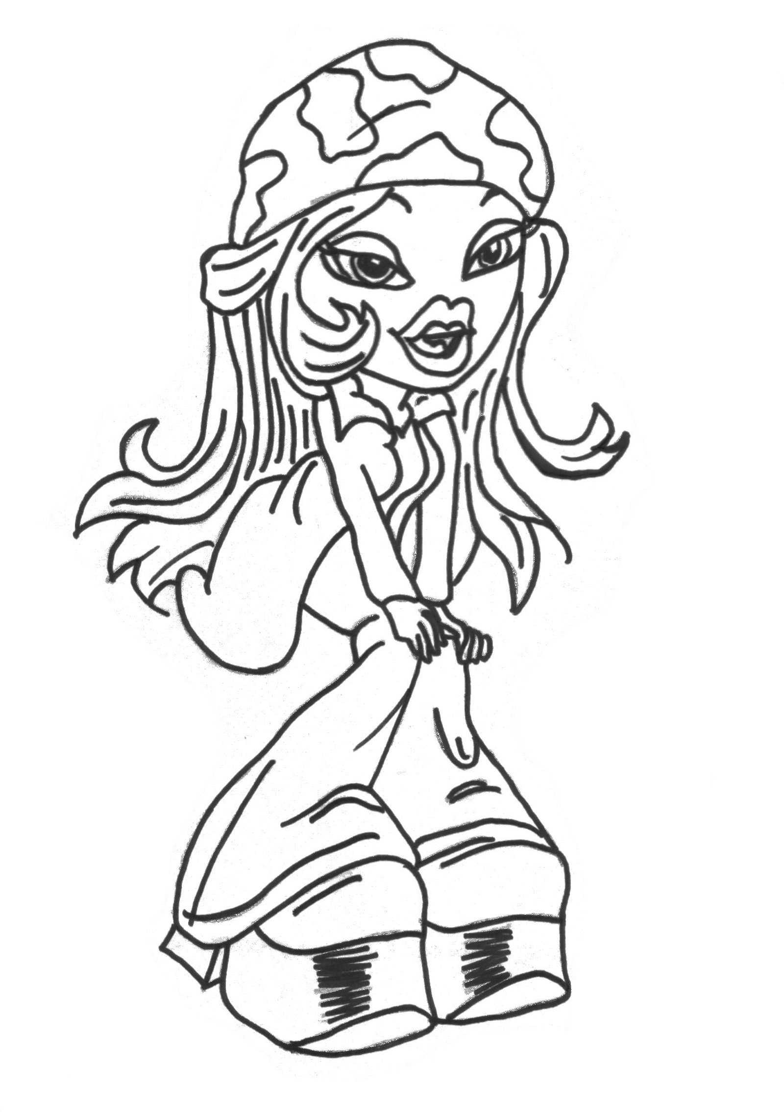 Bratz Coloring Pages Birthday Printable