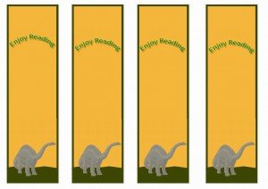 Dinosaur Bookmarks – Birthday Printable