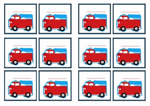 Firefighters Name Tags – Birthday Printable