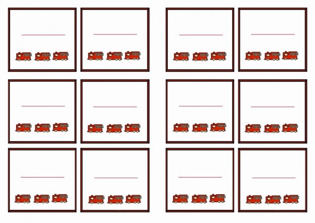 Firefighters Name Tags – Birthday Printable