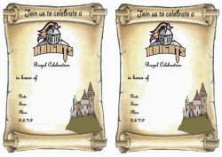 Knights Birthday Invitations – Birthday Printable