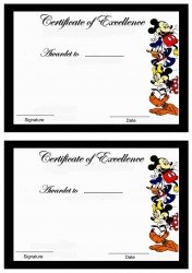 Mickey Awards – Birthday Printable