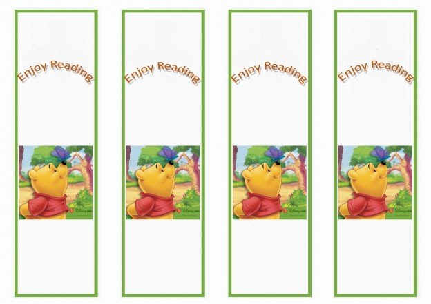 Winnie the Pooh Bookmarks – Birthday Printable