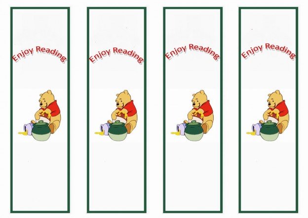 Winnie the Pooh Bookmarks – Birthday Printable
