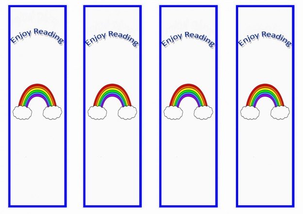 Rainbow Bookmarks – Birthday Printable