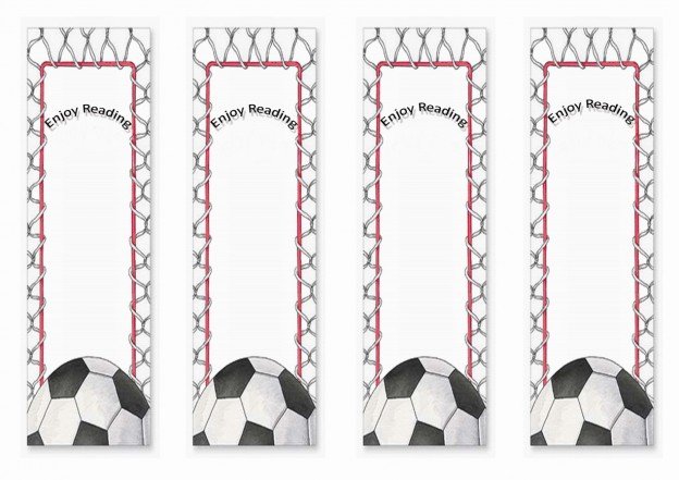 Printable Bookmarks Soccer