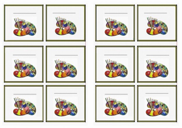 Art &amp; Craft Name Tags – Birthday Printable