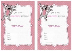 Cat Lovers Birthday Invitations – Birthday Printable