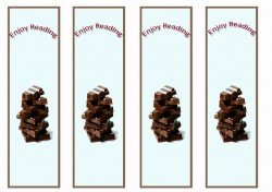 Chocolate Bookmarks – Birthday Printable