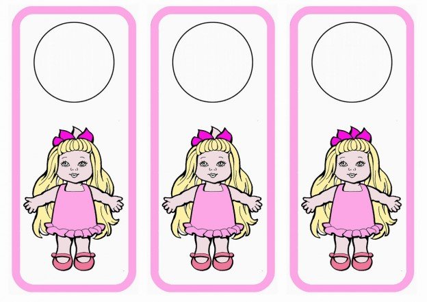 Dolls Door Hangers – Birthday Printable