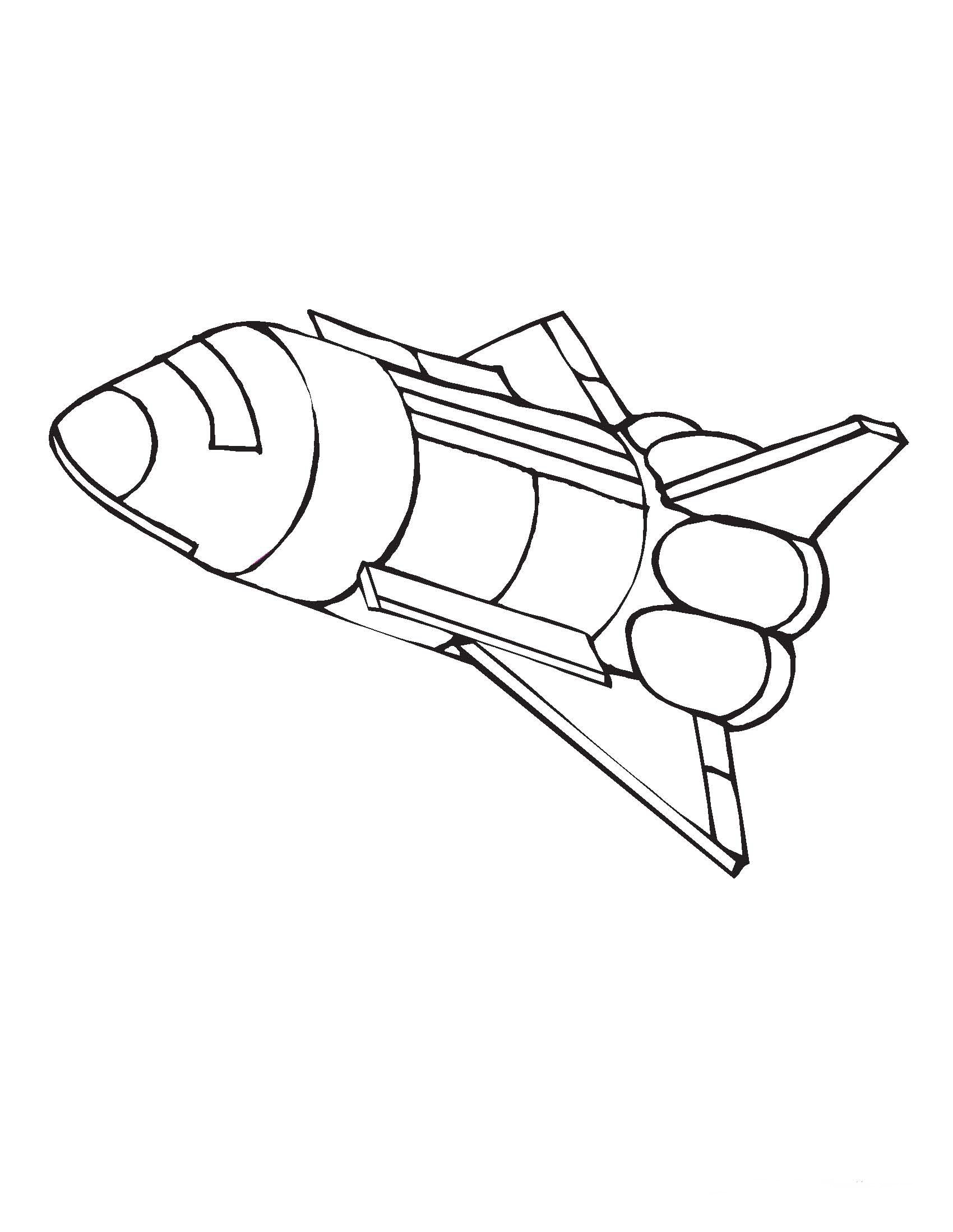 Нарисовать космический корабль карандашом для детей