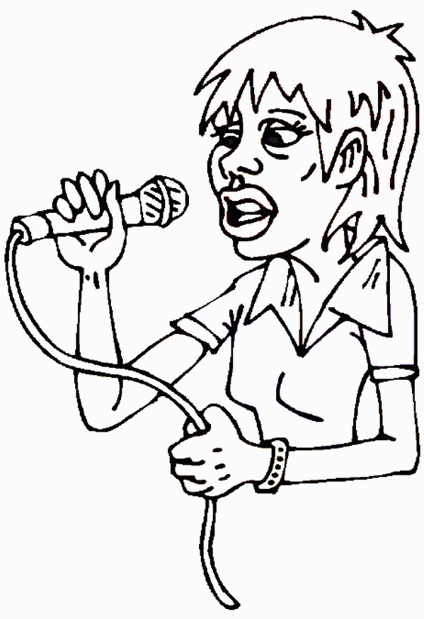 Rock Star Coloring Pages – Birthday Printable