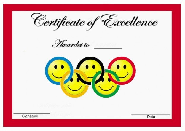 Olympics Awards – Birthday Printable