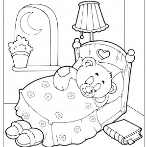 Sleepover Coloring Pages | Birthday Printable