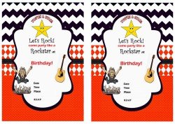Rock Star – Birthday Printable
