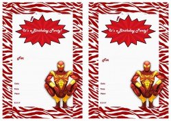 Iron Man Birthday Invitations – Birthday Printable