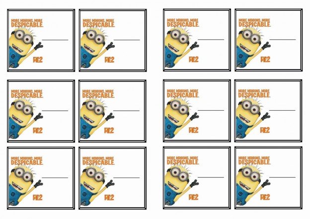 Despicable Me – Birthday Printable