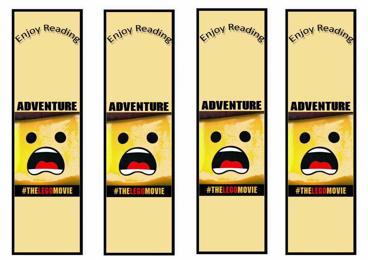 The Lego Movie Bookmarks – Birthday Printable