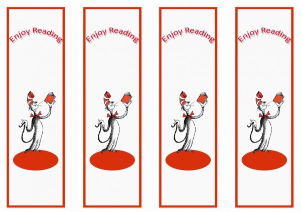 Dr. Seuss Bookmarkds – Birthday Printable