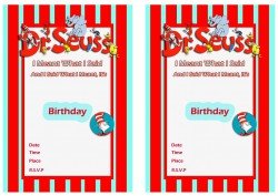 Dr. Seuss Birthday Invitations – Birthday Printable