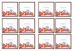 Dr. Seuss Name Tags – Birthday Printable