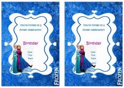 Frozen Birthday Invitations – Birthday Printable