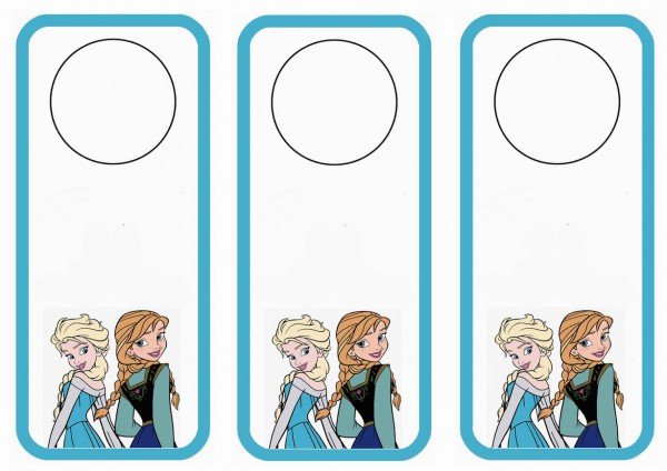 Frozen Door Hangers – Birthday Printable