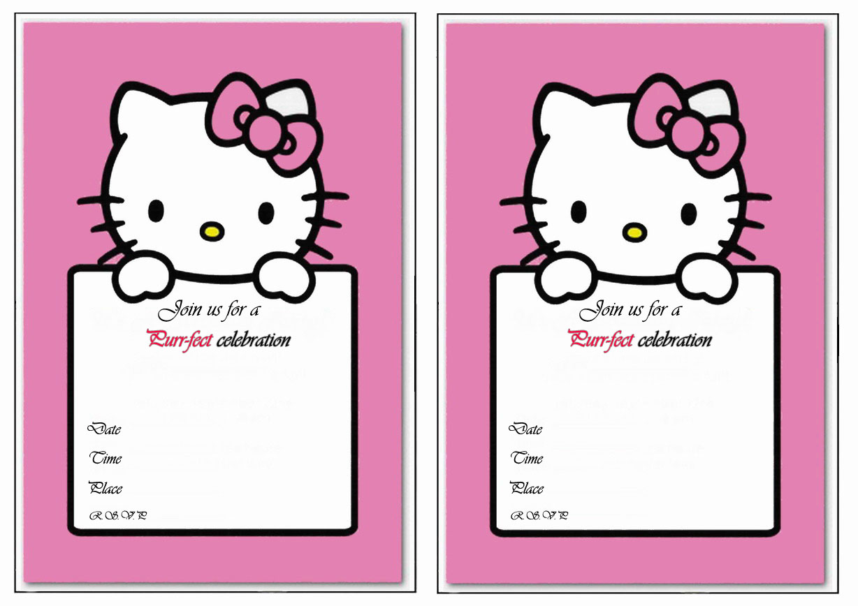 Hello Kitty Birthday Invitations Printable 7