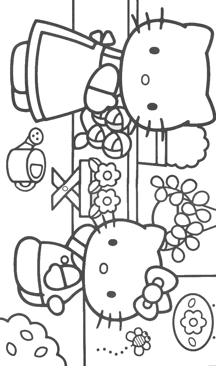 Hello Kitty Coloring Pages – Birthday Printable